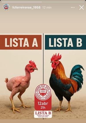 Eleições no FC Ferreirense: Muito Mais do que uma Luta de Galos